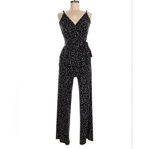 Kaileigh Black and White Patterned Jumpsuit
